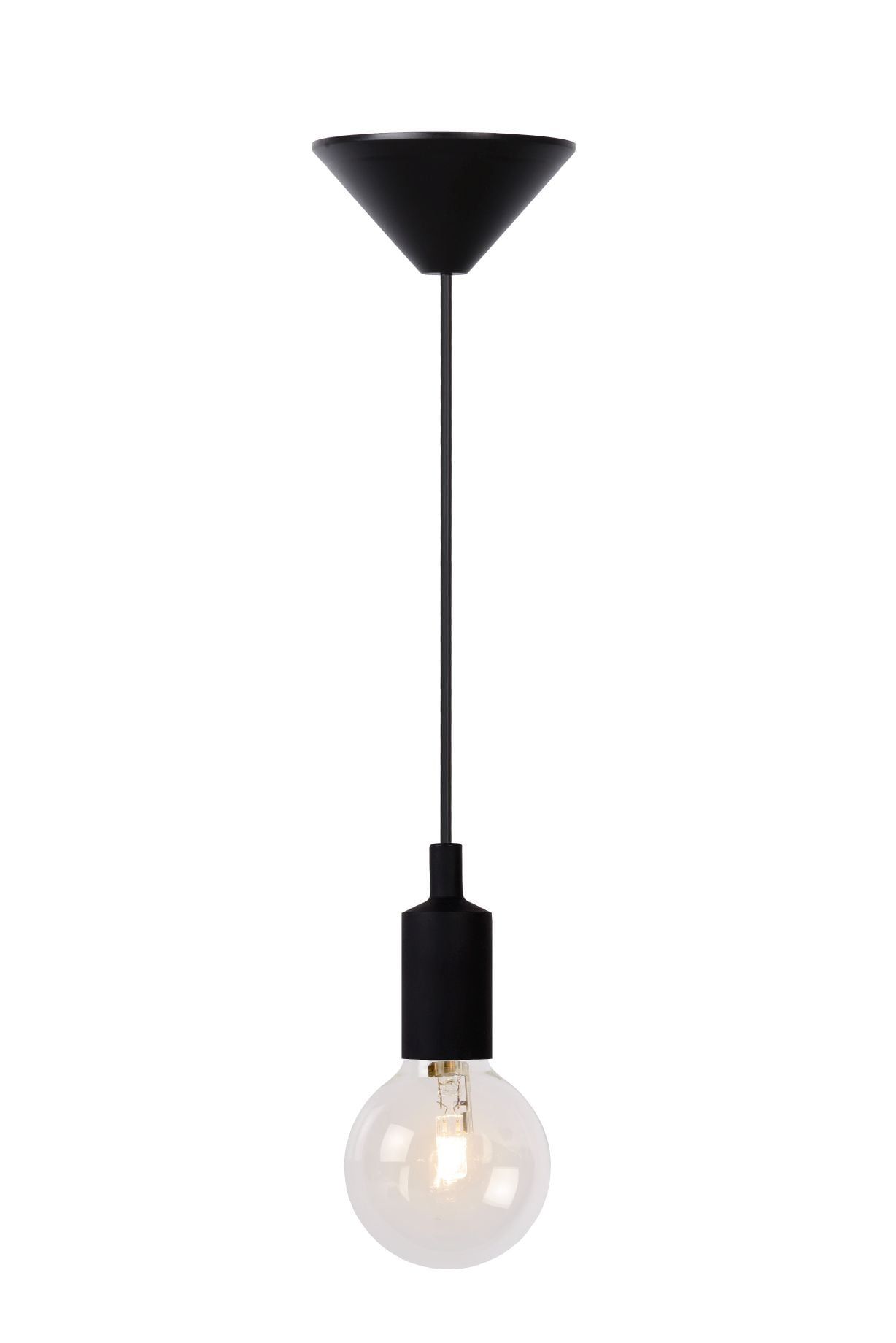 Retro a vintage svietidlo LUCIDE FIX Pendant  Black 08408/01/30