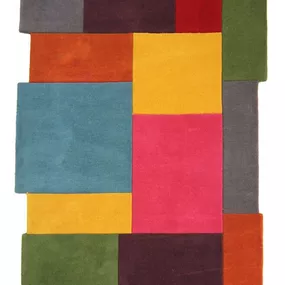 Flair Rugs koberce Ručne všívaný kusový koberec Abstract Collage Multi - 120x180 cm