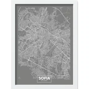 Plagát v ráme 40x55 cm Sofia – Wallity