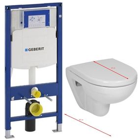 GEBERIT Duofix bez tlačidla + WC JIKA LYRA PLUS 49 + SEDADLO duraplastu 111.300.00.5 LY3