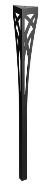RMP Stolová noha Thanatos 90 cm čierna NOHA009/90