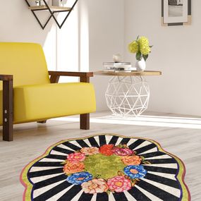 Okrúhly koberec Loan 140 cm viacfarebný