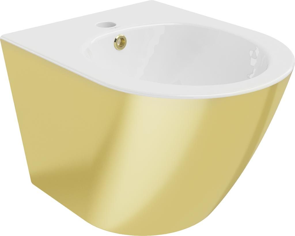 MEXEN - Lena bidet závesný, biela/zlatá 35224806