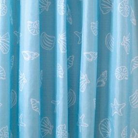 Aqualine ZP006 sprchový záves 180x200cm, polyester, modrý, mušľa