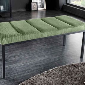 Dizajnová lavica Bailey 80 cm zelený menčester