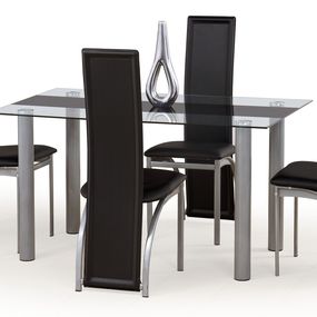 Jedálenský stôl Talon čierny pás (pre 6 osôb)
