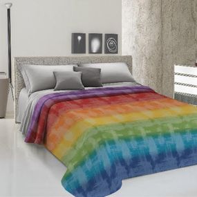 Prikrývka na posteľ Dúha viacfarebná Made in Italy