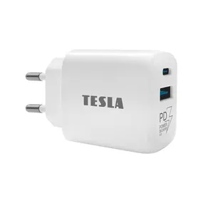 TESLA Electronics - Rychlonabíjací adaptér 25W biela