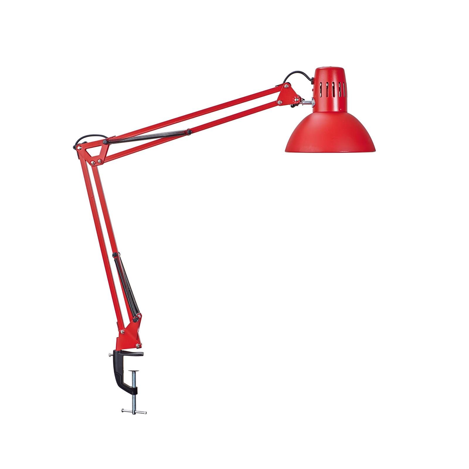 Maul Upínacia lampa MAULstudy, červená, Pracovňa / Kancelária, kov, E27, 9.5W, K: 44cm