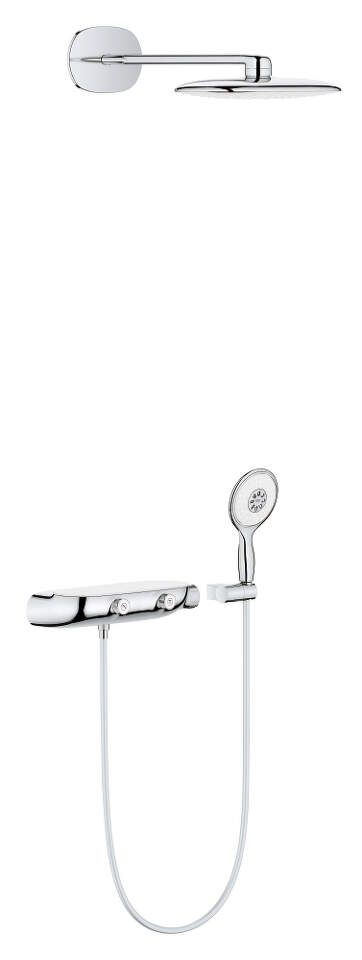 Grohe Rainshower SmartControl - Sprchový set Mono s termostatom pod omietku, 360 mm, mesačná biela 26446LS0