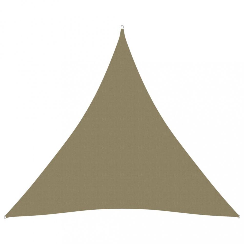 Tieniaca plachta trojuholníková 4x4x4 m oxfordská látka Dekorhome Béžová
