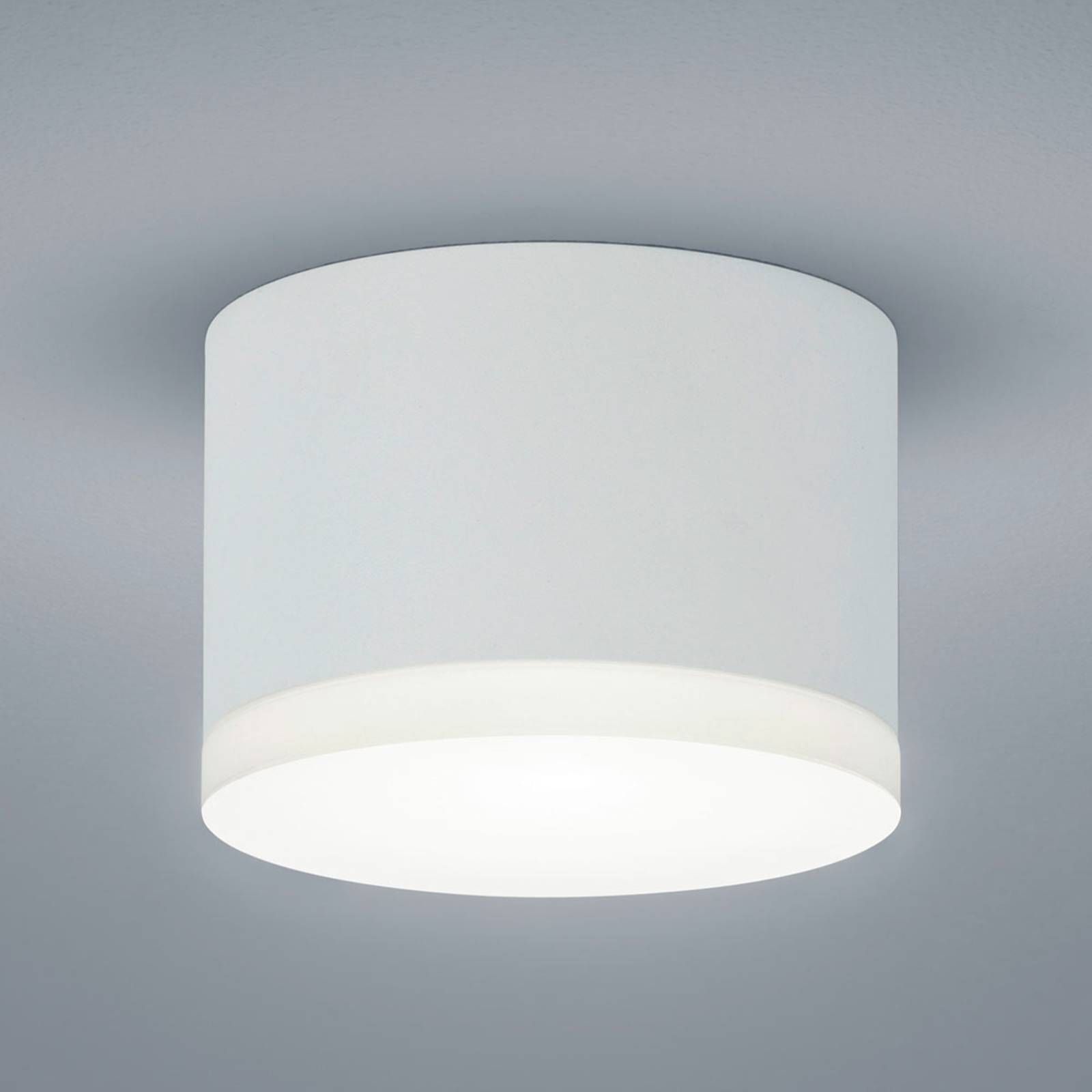 Helestra Pala – nadstavbové LED downlight biele, Kúpeľňa, kov, akryl, 9W, K: 7cm