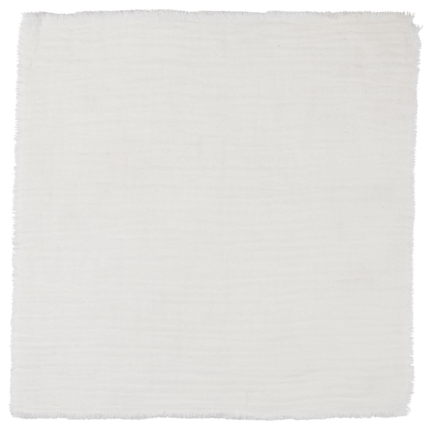 IB LAURSEN Bavlnený obrúsok Double Weaving White 40x40cm