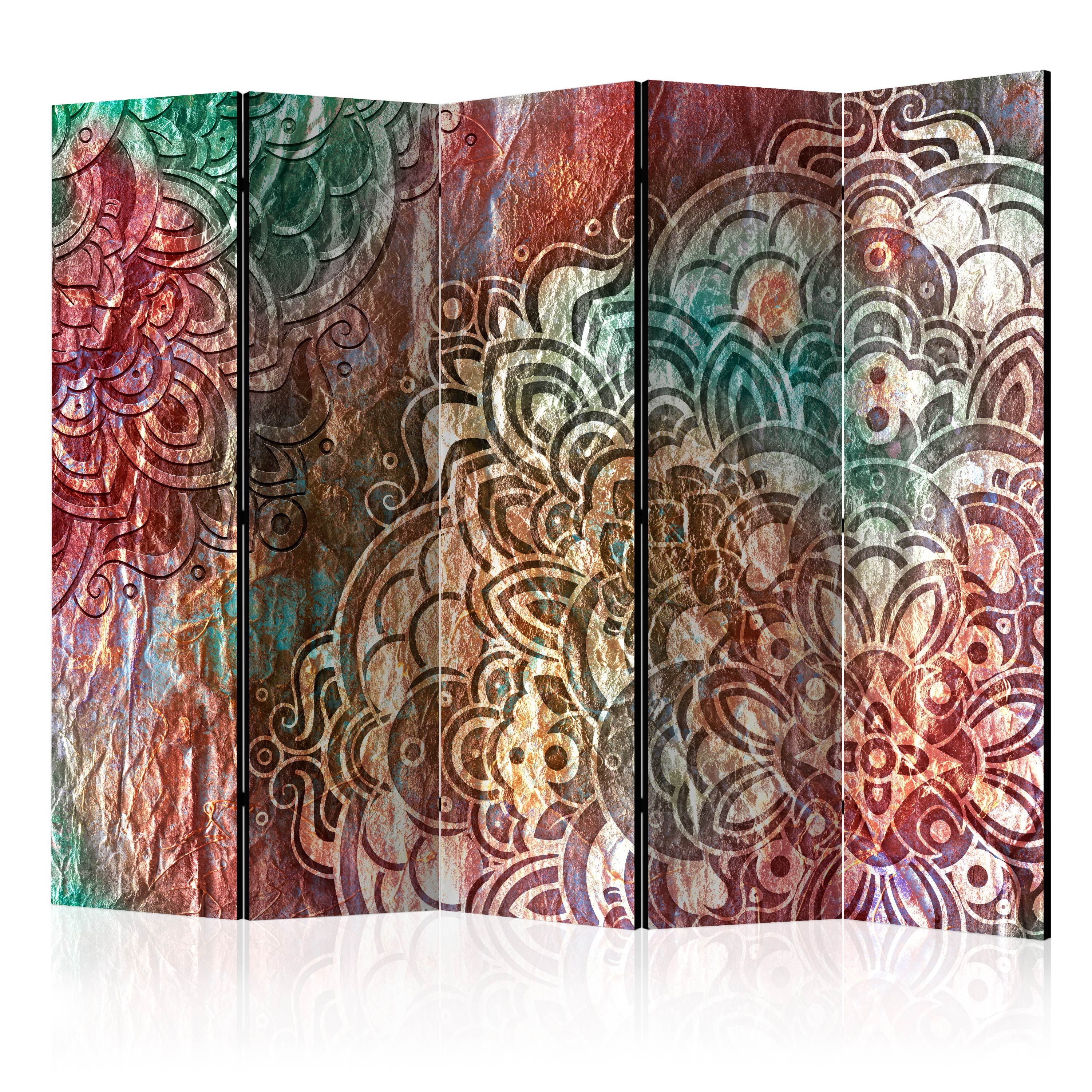 Artgeist Paraván - Mandala: Copper Garden II [Room Dividers]