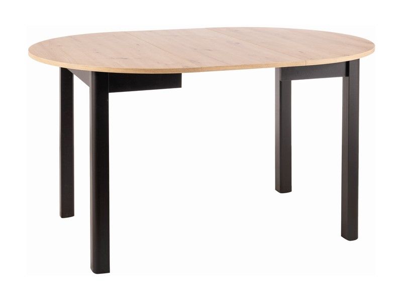DANTAL rozkladací jedálenský stôl, dub Artisan / čierna