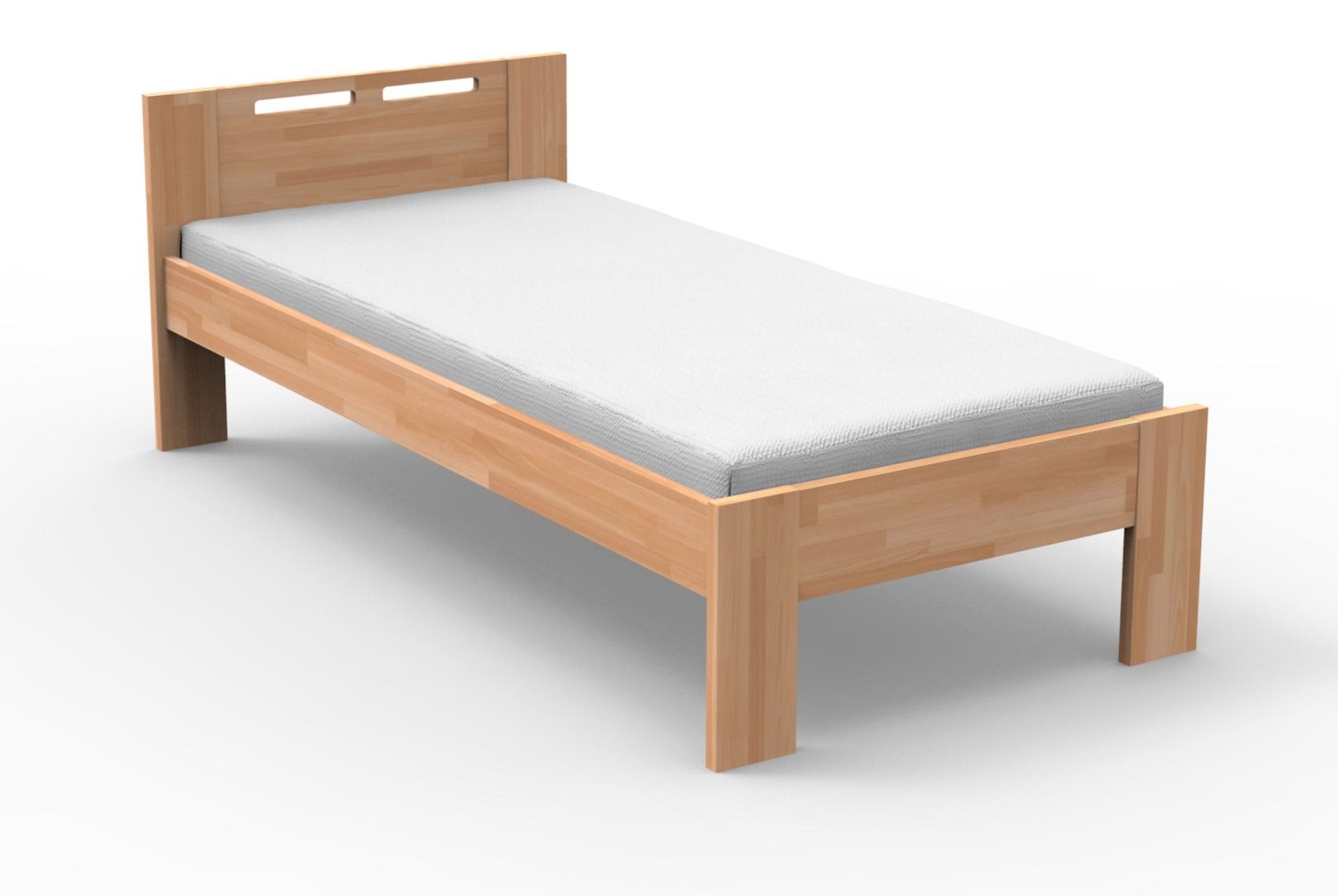 Jednolôžková posteľ 90 cm Nela (masív buk)