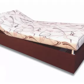 Jednolôžková posteľ (váľanda) 80 cm Darina (Tmavohnedá 40 + Sand 10)
