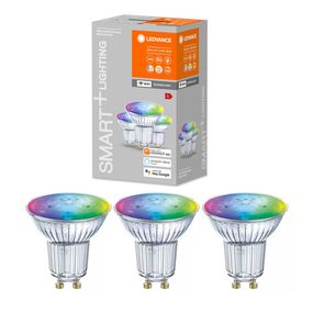 SADA 3x LED RGBW Stmievateľná žiarovka SMART+ GU10/4,9W/230V 2700K-6500K - Ledvance