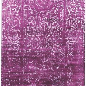 Diamond Carpets koberce Ručne viazaný kusový koberec Diamond DC-JK 2 Purple / silver (overdye) - 180x275 cm