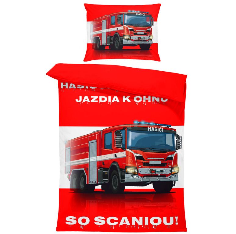 Obliečky Scania (Rozmer: 1x140/220 + 1x90/70)