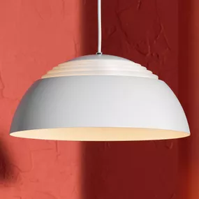 Louis Poulsen AJ Royal závesné LED 50cm biele, Obývacia izba / jedáleň, hliník, oceľ, akryl, 30W, K: 22.3cm