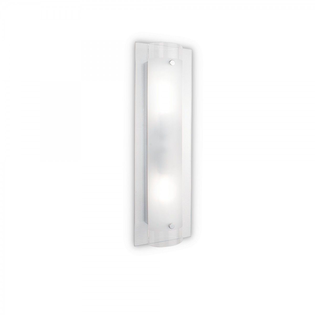 prisadené nástenné a stropné svietidlo Ideal lux TUDOR 051857 - chróm / transparentná / biela