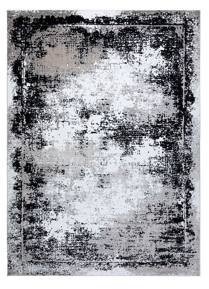 Dywany Łuszczów Kusový koberec Gloss 8493 78 Vintage grey/black - 120x170 cm