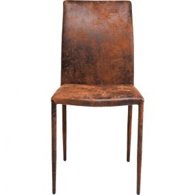 KARE Design Hnědá čalouněná jídelní židle Milano Vintage