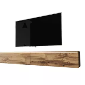 Expedo TV stolík MENDES D 180, 180x30x32, dub wotan + LED