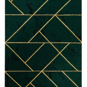 Dywany Łuszczów Kusový koberec Emerald geometric 1012 green and gold - 80x150 cm