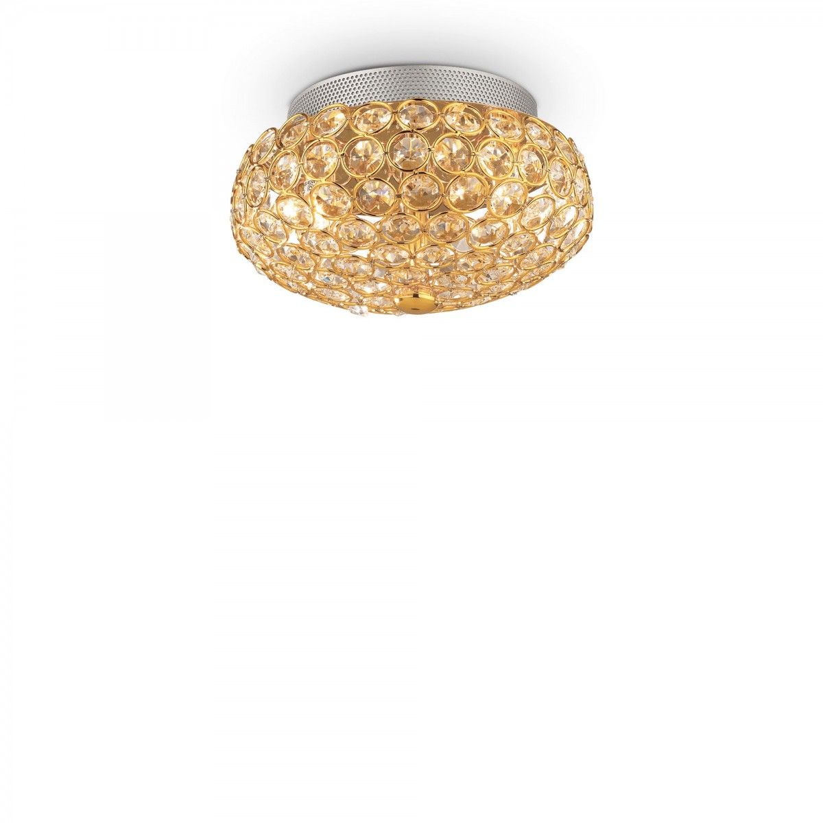 prisadené nástenné a stropné svietidlo Ideal lux KING 075402 - zlatá