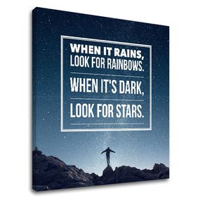 Motivačný obraz na stenu When it rains