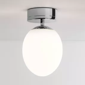 Astro Kiwi stropné LED svietidlo do kúpeľne, chróm, Kúpeľňa, kov, sklo, 7.3W, Energialuokka: E, K: 21.5cm