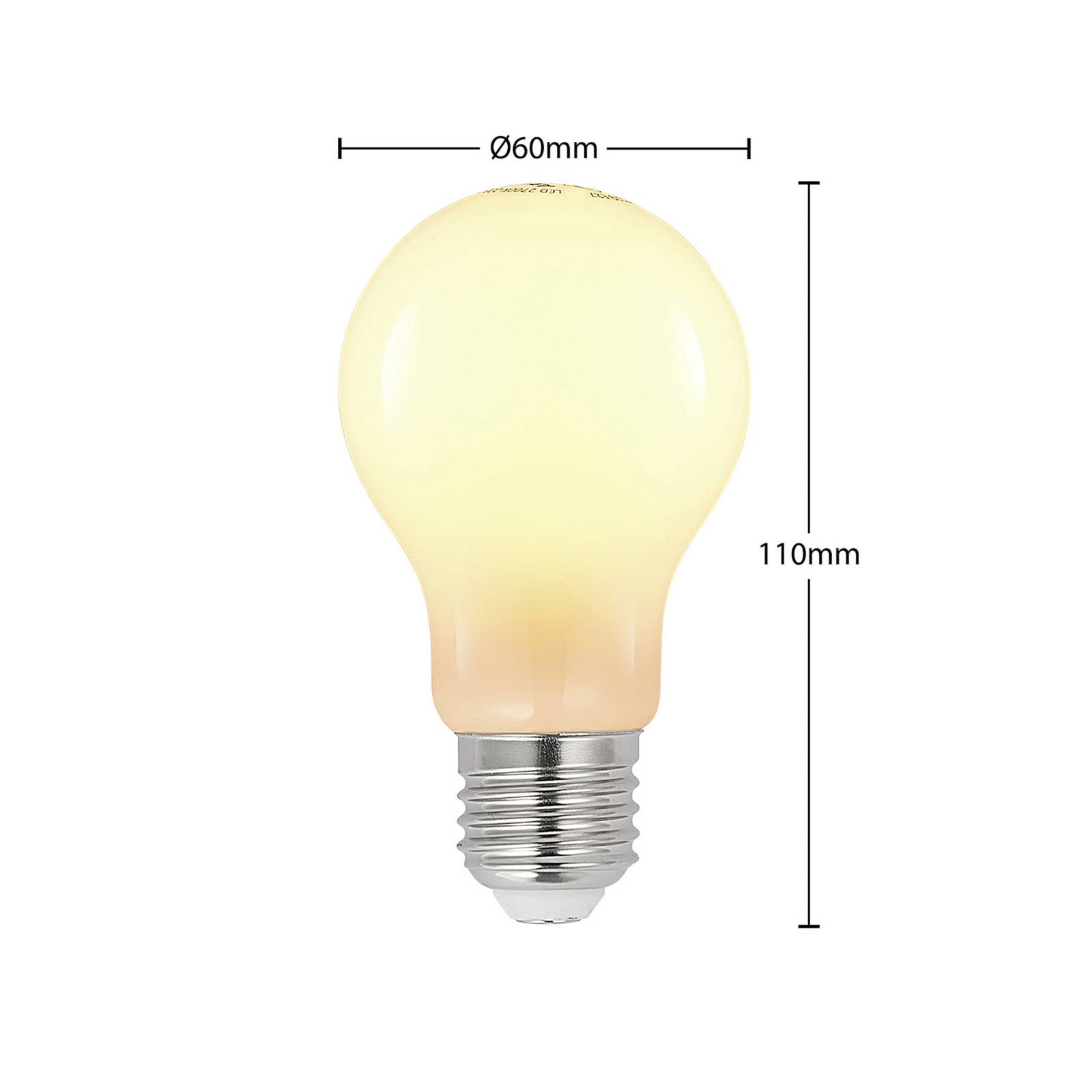 Arcchio LED žiarovka E27 6W 2 700 K stmievateľná opál 3ks, E27, 6W, Energialuokka: E, P: 11 cm