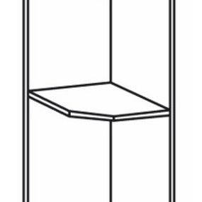 Horná kuchynská skrinka, rohová Regnar G25PZ/P sosna nordická /dub divoký (P)