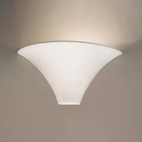 austrolux by Kolarz KOLARZ Cardin biele nástenné svetlo v peknom tvare, Obývacia izba / jedáleň, keramika, R7s 78.3 mm, 150W, L: 35 cm, K: 17cm