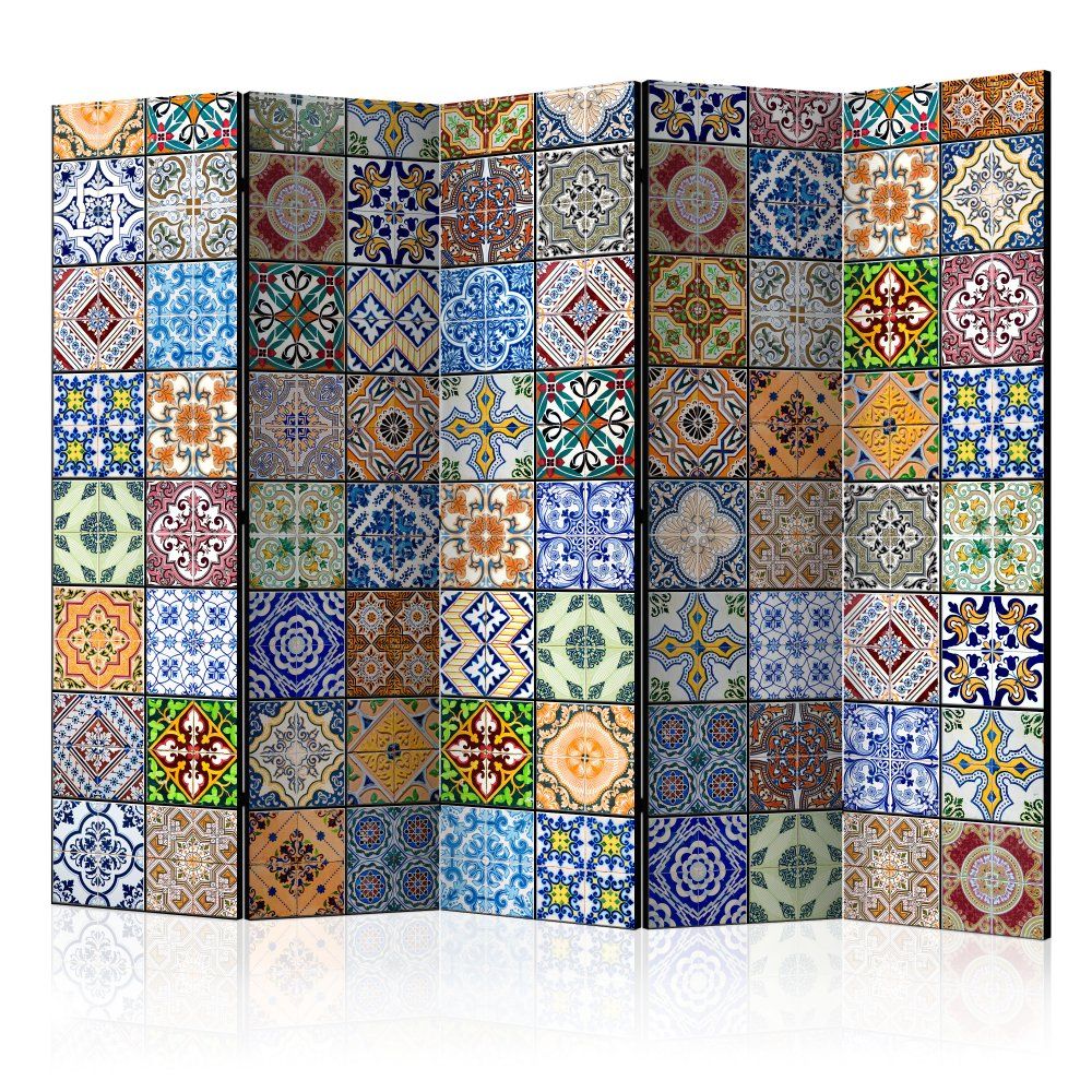 Paraván Colorful Mosaic Dekorhome 225x172 cm (5-dielny)