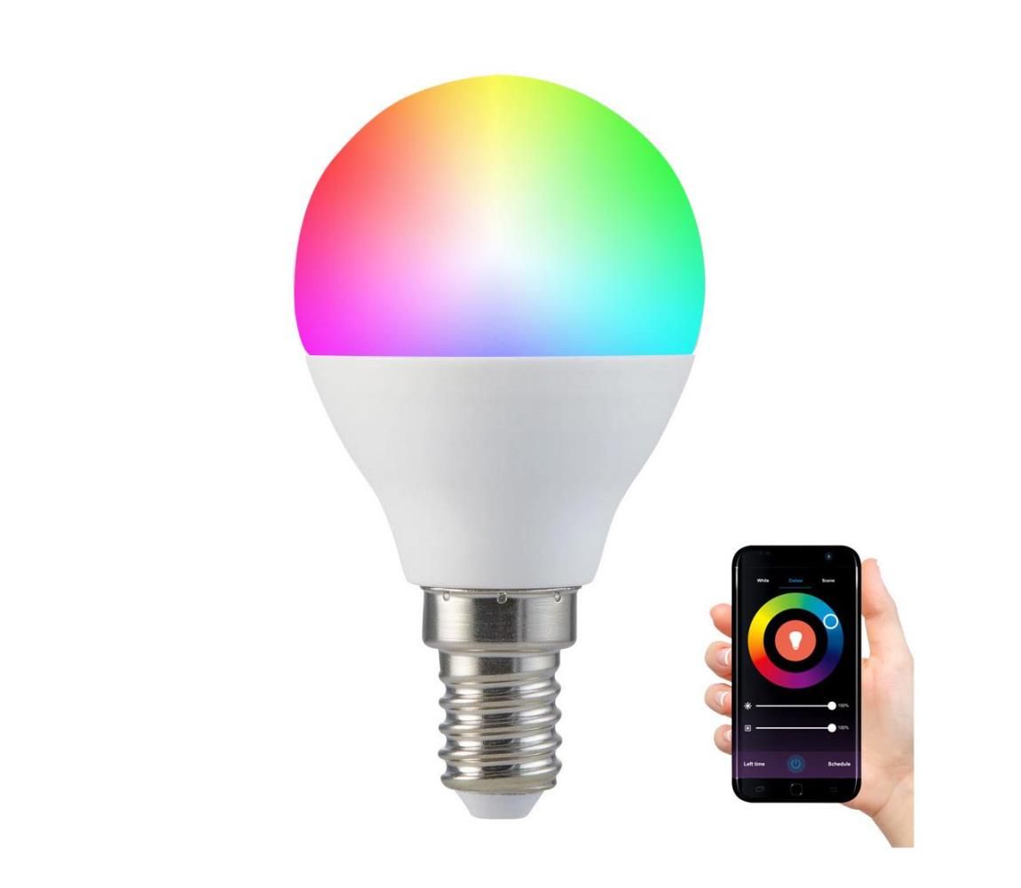 RGB LED Stmievateľná žiarovka G45 E14/5,5W/230V 3000-6500K Wi-fi Tuya