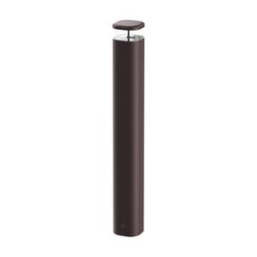 FLOS Pointbreak Bollard 2, 2 700K tmavohnedá 90cm, hliník, polykarbonát, 12.5W, P: 12.1 cm, L: 12 cm, K: 90cm