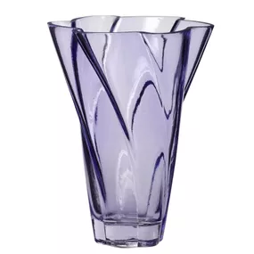 Hübsch Sklenená váza Purple 18 cm