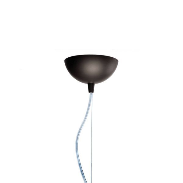 Kartell Kabuki – dizajnérska závesná lampa čierna, Obývacia izba / jedáleň, termoplastický technopolymér, E27, 15W, K: 73cm