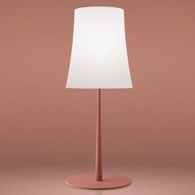 Foscarini Birdie Easy Grande stolová lampa červená, Obývacia izba / jedáleň, polykarbonát, lakovaný hliník, E27, 57W, K: 62cm