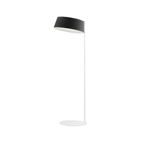 Stilnovo Oxygen FL2 stojacia LED lampa, čierna, Obývacia izba / jedáleň, kov, plast, 31W, K: 194.2cm
