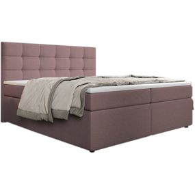 Expedo Čalúnená posteľ boxspring SALMA + topper, 160x200, inari 52