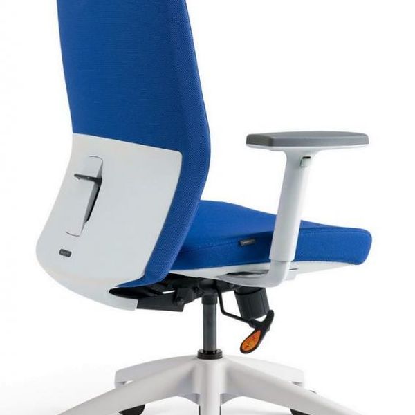 OFFICE PRO bestuhl -  OFFICE PRO bestuhl Kancelárska stolička J2 ECO WHITE BP modrá