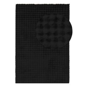 Čierny umývateľný koberec 160x230 cm Bubble Black – Mila Home