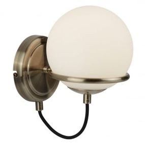 Interierové rustikálne svietidlo SearchLight Sphere WALL 7091AB