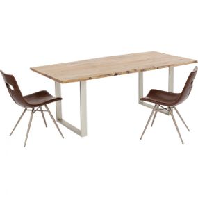 KARE Design Stůl Harmony 200×100 cm - stříbrný