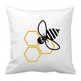 Pieris design Jarný dekoratívny vankúš včielka