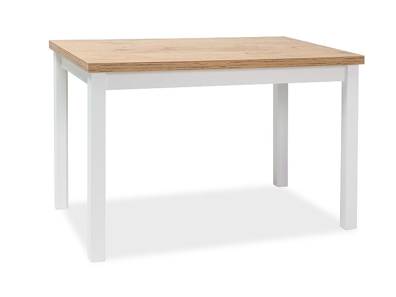 BONO jedálenský stôl 100x60 cm, dub Lancelot /biely matný